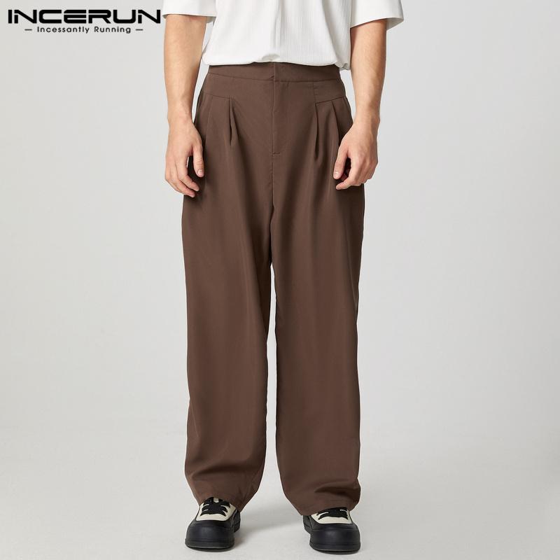 INCERUN Men Zipper Button Waist Casual Loose Baggy Long Wide Legs Pants Trousers S чорний
INCERUN Men Zipper Button Waist Casual Loose Baggy Long Wide Legs Pants Trousers S чорний