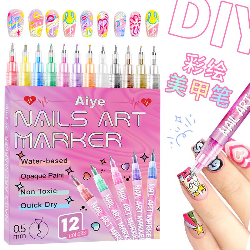 Cross-Border Nail Art Quick-Drying Acrylic Paint Pen Set – Waterproof, 12 Colors for DIY Graffiti & Dotting Line Design
Cross-Border Nail Art Quick-Drying Acrylic Paint Pen Set – Waterproof, 12 Colors for DIY Graffiti & Dotting Line Design