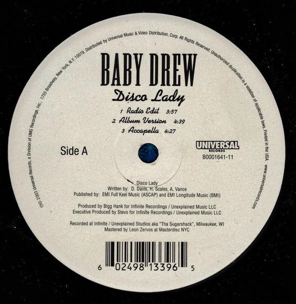 12inch Record BABY DREW - Disco Lady B000164111 Universal Recor 2003 US Rap & Hip-Hop/R&B Used
12inch Record BABY DREW - Disco Lady B000164111 Universal Recor 2003 US Rap & Hip-Hop/R&B Used