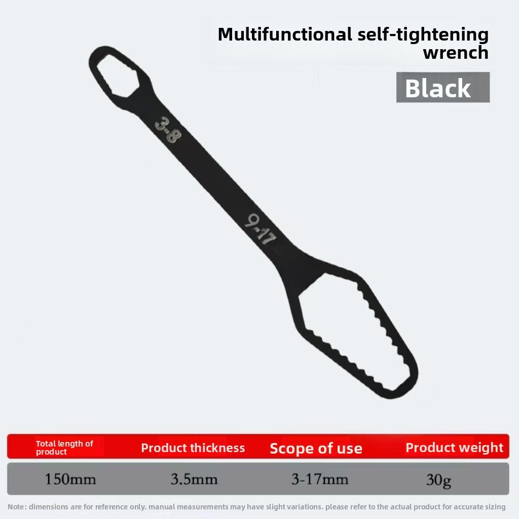 Регулируемый гаечный ключ Torx толщиной 5 мм — самозатягивающийся двухсторонний гаечный ключ, подходит для 3–17 мм, портативный для домашнего и автомобильного ремонта, универсальный, черный 3-17mm чёрный
Регулируемый гаечный ключ Torx толщиной 5 мм — самозатягивающийся двухсторонний гаечный ключ, подходит для 3–17 мм, портативный для домашнего и автомобильного ремонта, универсальный, черный 3-17mm чёрный