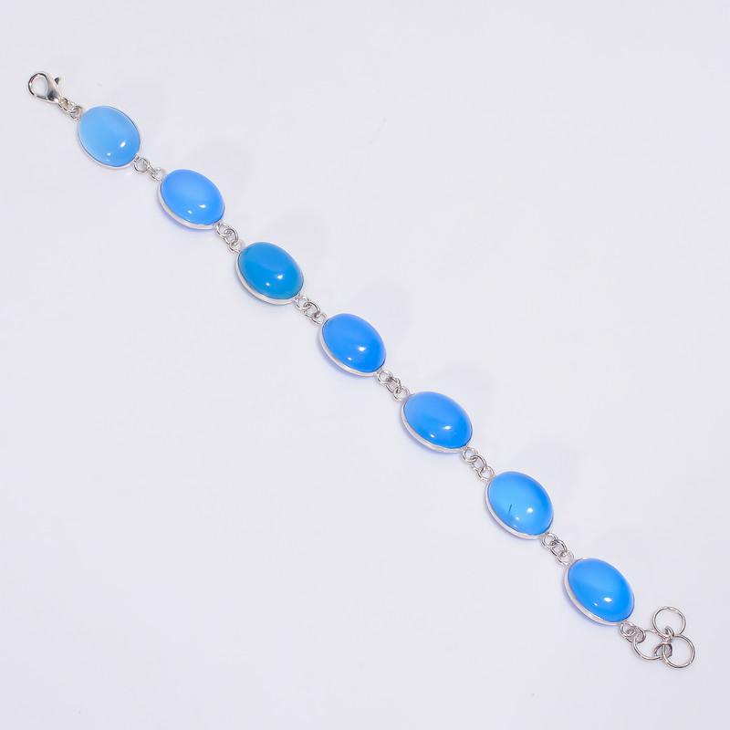 Fantastic Top Grade Qualite 100% Natural Blue Chalcedony Oval Shape Ethnic Style Handmade Jewelry 925 Steling Silver Bracelet 7-8 WSJ-4647 7-8 синій
Fantastic Top Grade Qualite 100% Natural Blue Chalcedony Oval Shape Ethnic Style Handmade Jewelry 925 Steling Silver Bracelet 7-8 WSJ-4647 7-8 синій