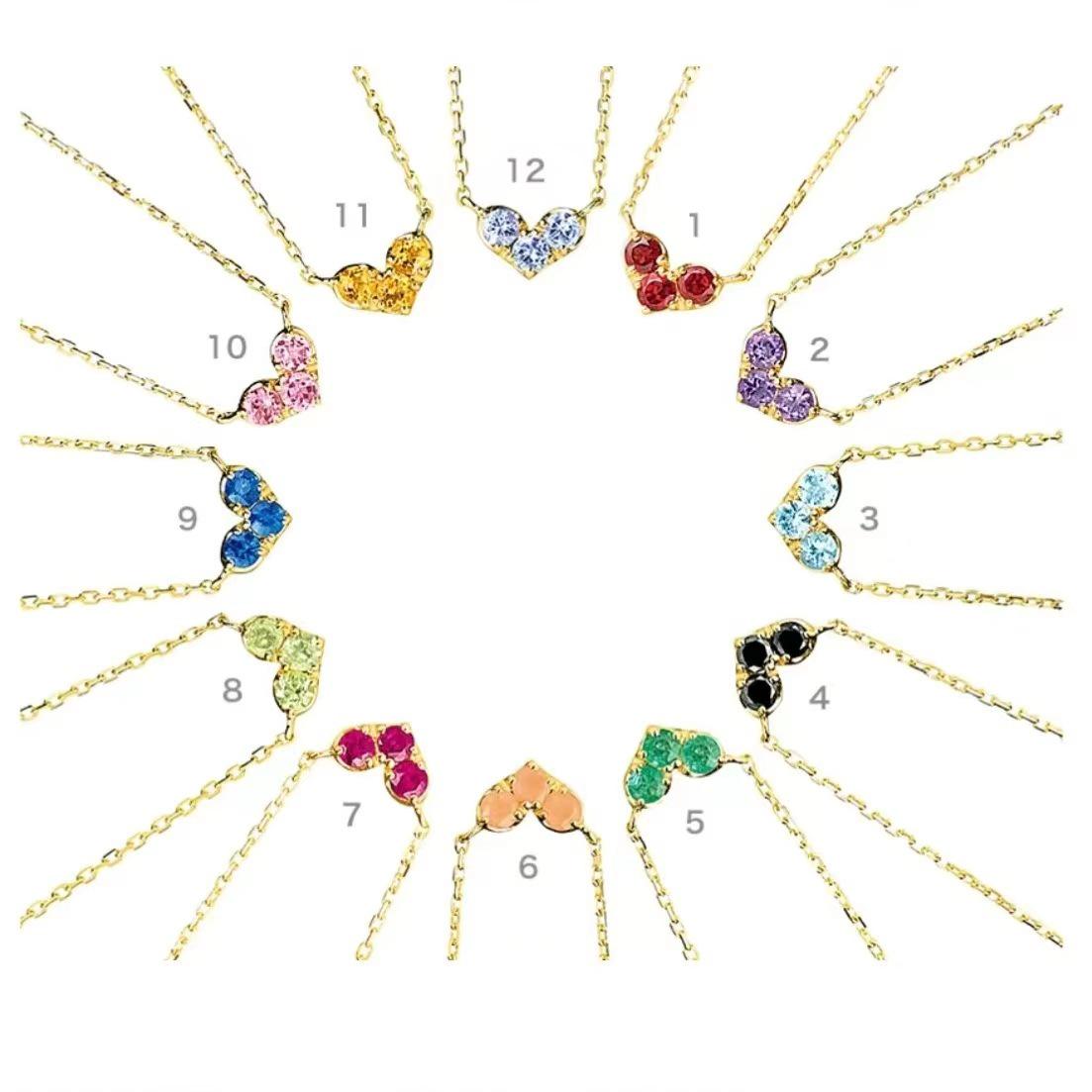 S925 Sterling Silver Birthstone Multicolor Heart Pendant Necklace - Japanese Light Luxury Style January
S925 Sterling Silver Birthstone Multicolor Heart Pendant Necklace - Japanese Light Luxury Style January