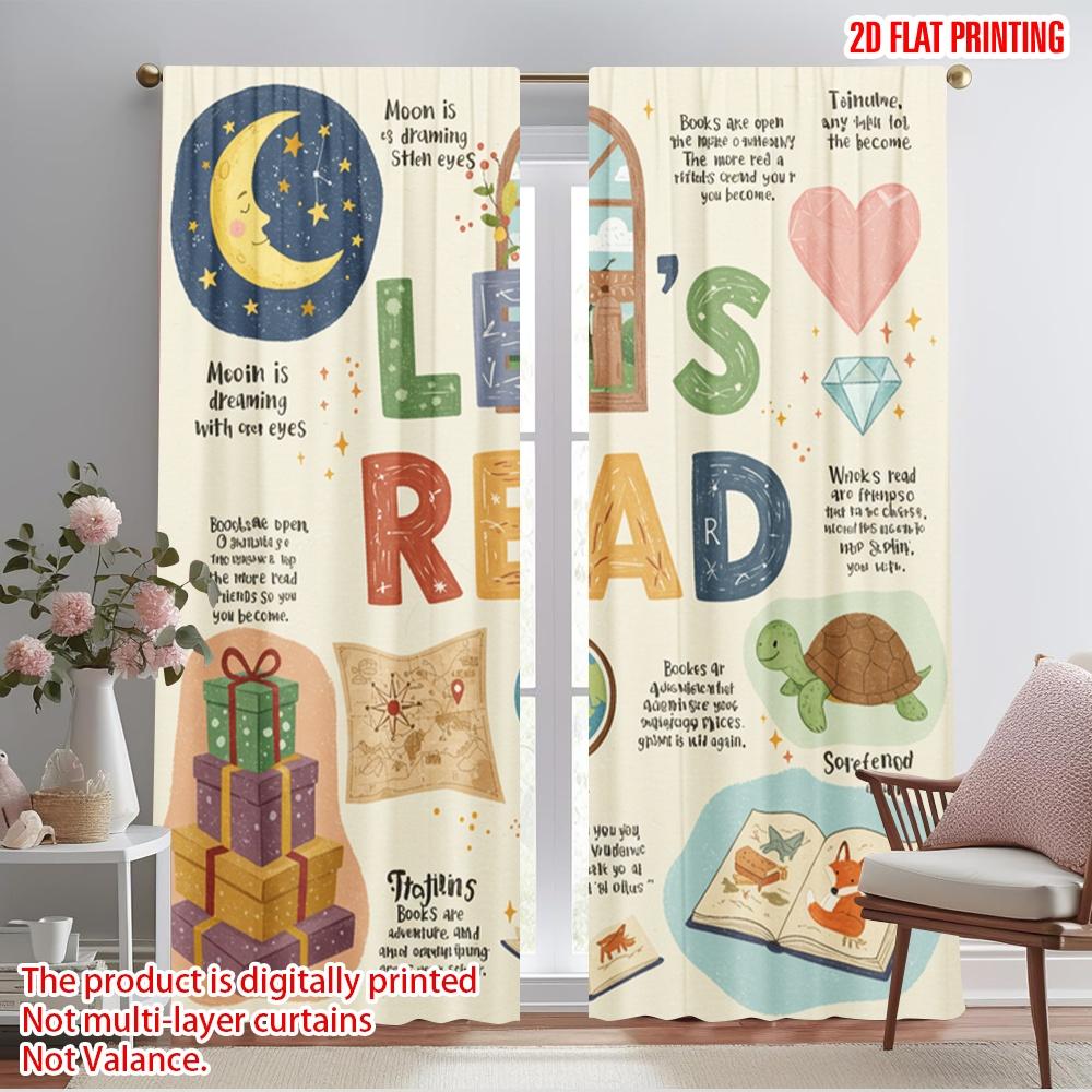 2pcs 2D flat printing Scene Curtains Dream Read Books Adventure Polyester Without Electricity 0 Use for Classroom Office 52.50×116.00 CM 2pcs
2pcs 2D flat printing Scene Curtains Dream Read Books Adventure Polyester Without Electricity 0 Use for Classroom Office 52.50×116.00 CM 2pcs