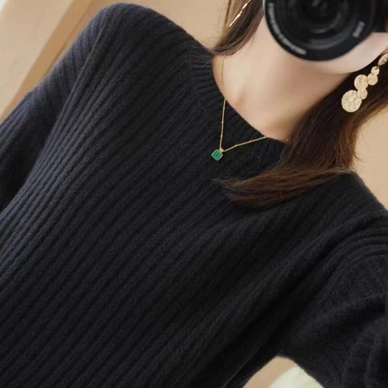 Casual versatile lazy style crew neck sweater women s new pullover loose and thin knitted bottoming top XXXL
Casual versatile lazy style crew neck sweater women s new pullover loose and thin knitted bottoming top XXXL