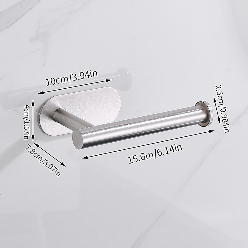 Stainless Steel Toilet Paper Holder, No Drill Wall Mount Tissue Roll Holder for Bathroom, Self Adhesive, Rustproof
Stainless Steel Toilet Paper Holder, No Drill Wall Mount Tissue Roll Holder for Bathroom, Self Adhesive, Rustproof