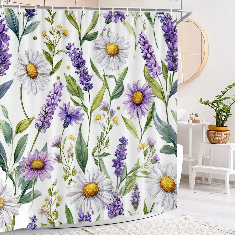 Spring Flower Plant Shower Curtain, Bathroom Decorative Shower Curtain, Waterproof Shower Curtain With Hooks W60H190(CM)-1 Pcs
Spring Flower Plant Shower Curtain, Bathroom Decorative Shower Curtain, Waterproof Shower Curtain With Hooks W60H190(CM)-1 Pcs