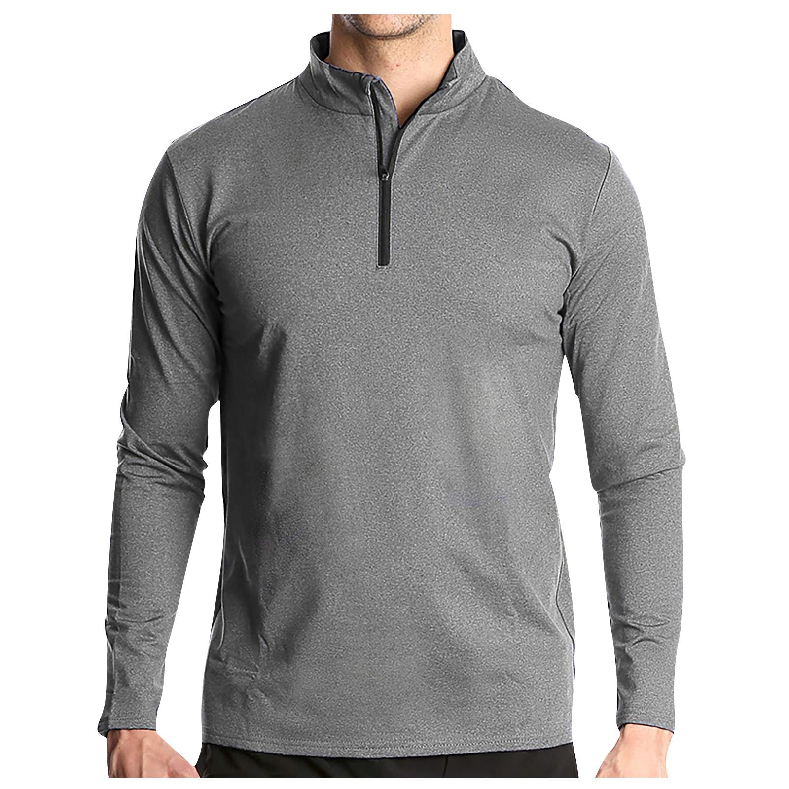 Мужской однотонный пуловер с длинными рукавами, быстросохнущая футболка, дышащий топ на молнии для бега L серый
Мужской однотонный пуловер с длинными рукавами, быстросохнущая футболка, дышащий топ на молнии для бега L серый