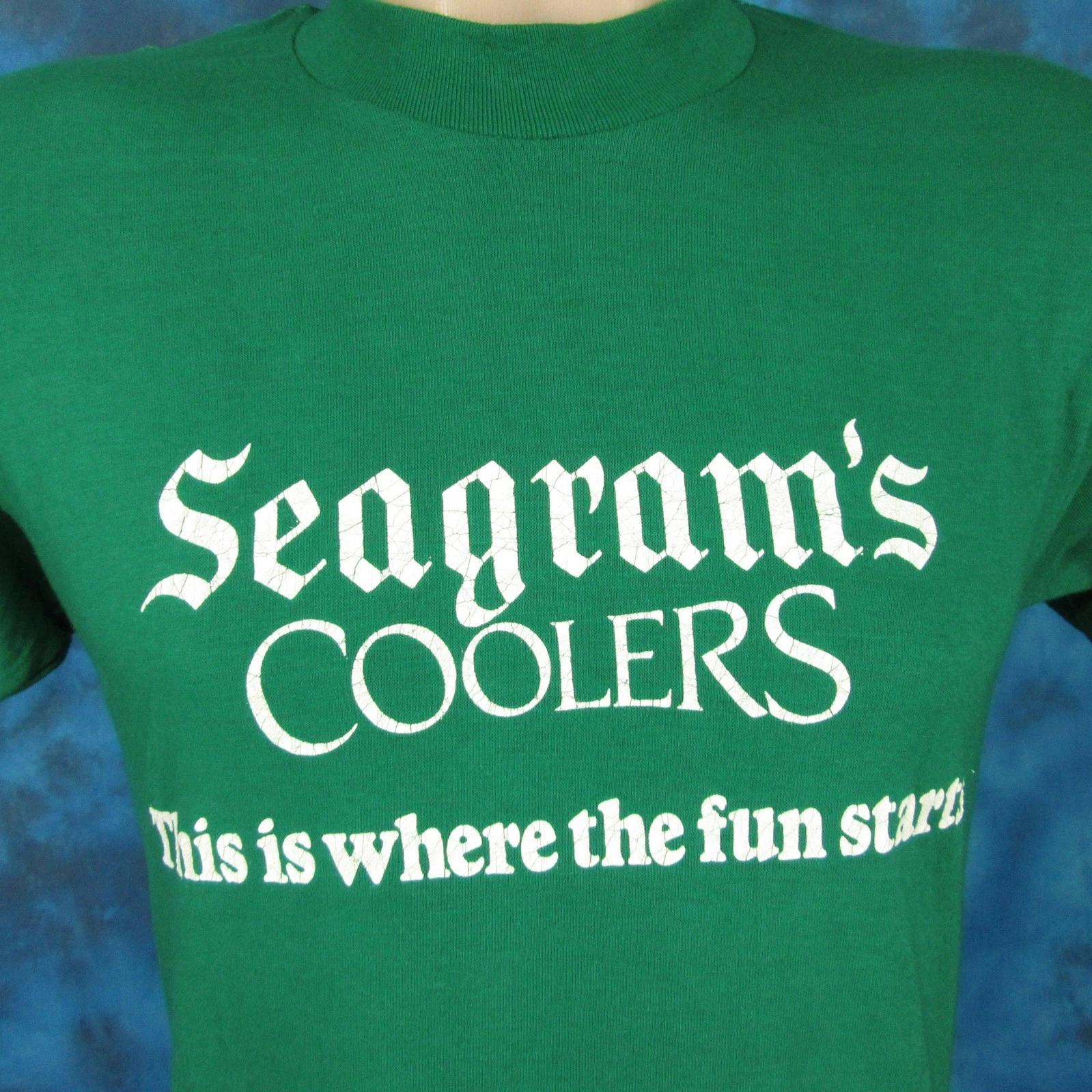vintage 80s SEAGRAM’S WINE COOLERS PAPER THIN T-Shirt XS/S single stitch beer M
vintage 80s SEAGRAM’S WINE COOLERS PAPER THIN T-Shirt XS/S single stitch beer M