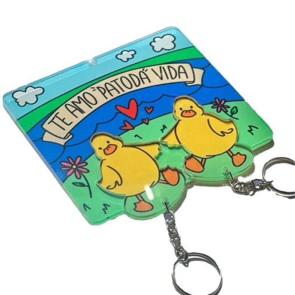 Funny Duckling Keychain Plastic Couple Keychains Fashion Accessory Creative Keychain Gift Duckling
Funny Duckling Keychain Plastic Couple Keychains Fashion Accessory Creative Keychain Gift Duckling