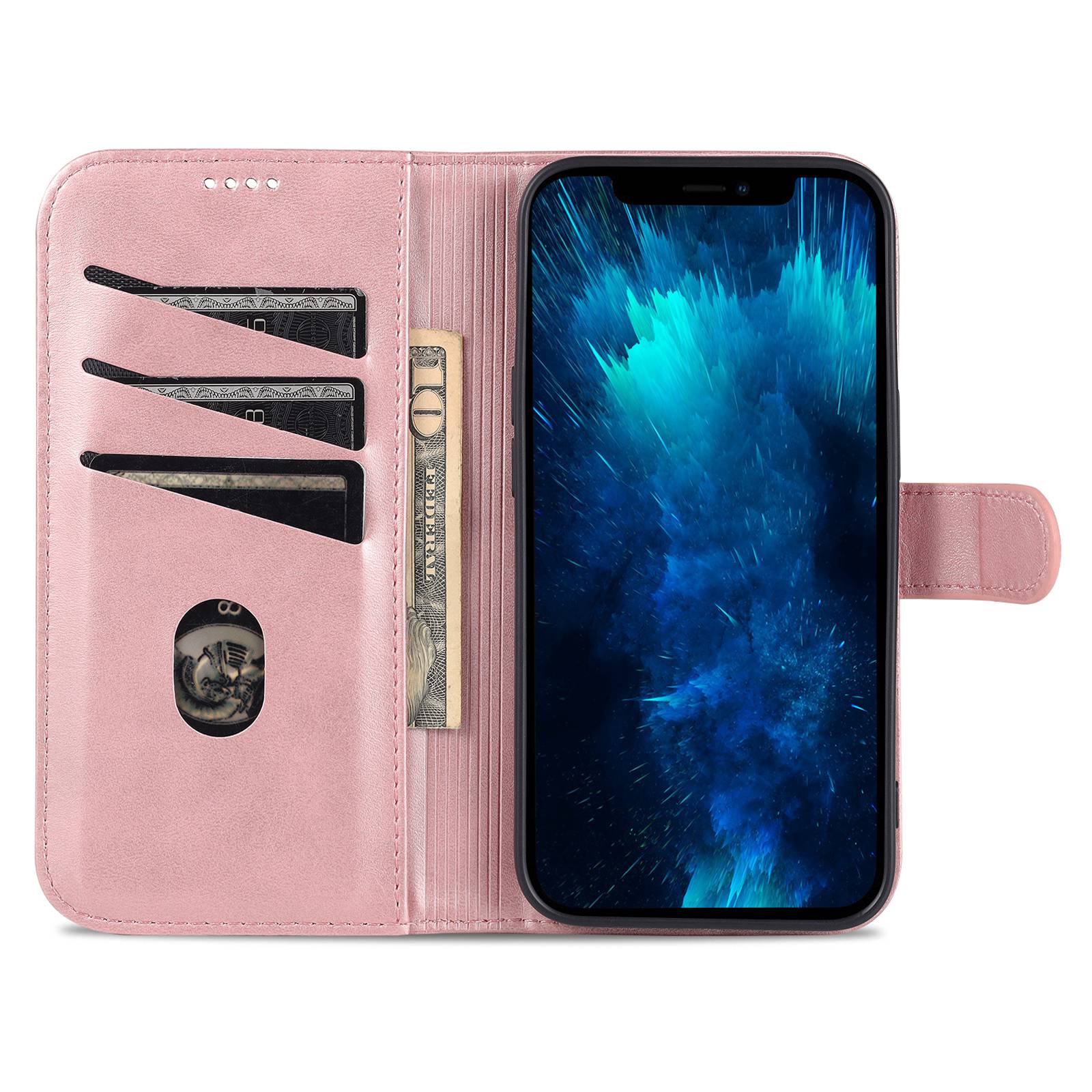 AZNS Anti-fall Phone Case for iPhone 14 6.1 inch,PU Leather TPU Scratch Resistant Wallet Stand Protective Cover Rose Gold
AZNS Anti-fall Phone Case for iPhone 14 6.1 inch,PU Leather TPU Scratch Resistant Wallet Stand Protective Cover Rose Gold