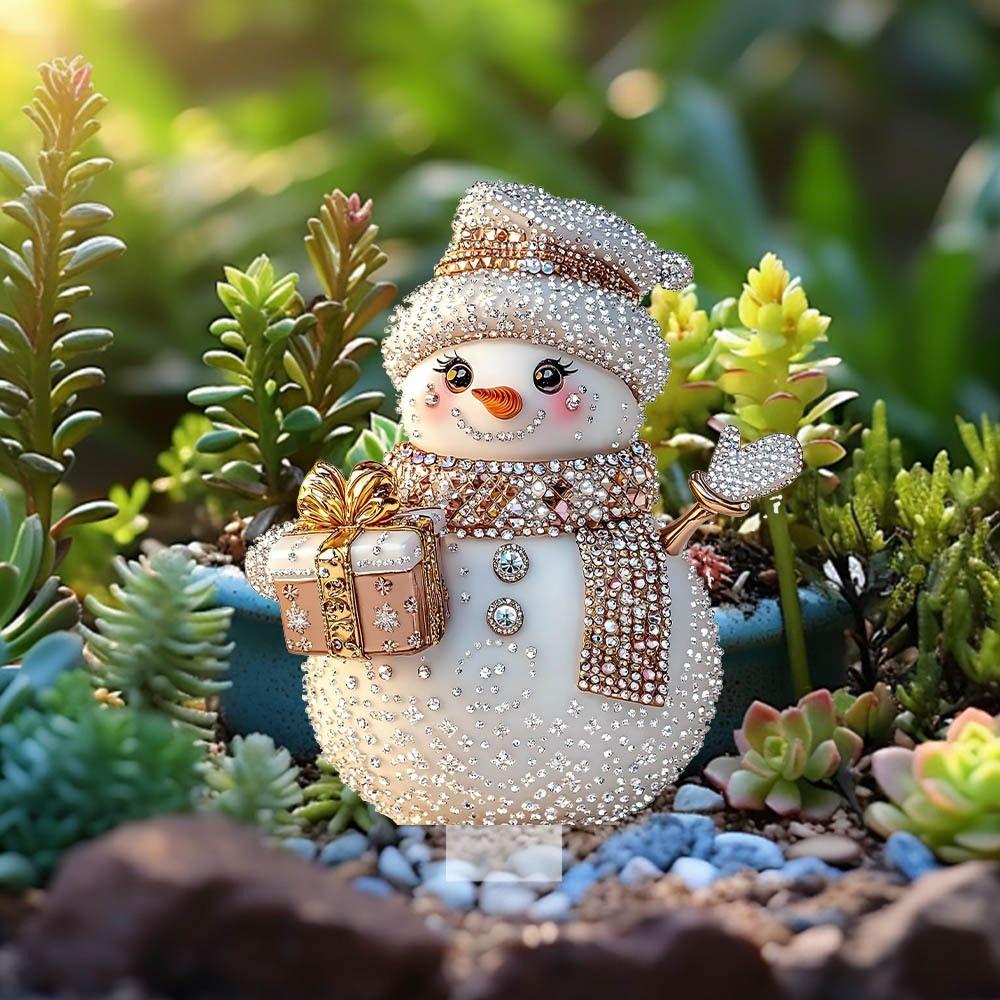High Quality Acrylic Yard Signs Beautiful Snowman Outdoor Courtyard Decoration Plugs Wear-resistant Waterproof Garden Stake
High Quality Acrylic Yard Signs Beautiful Snowman Outdoor Courtyard Decoration Plugs Wear-resistant Waterproof Garden Stake