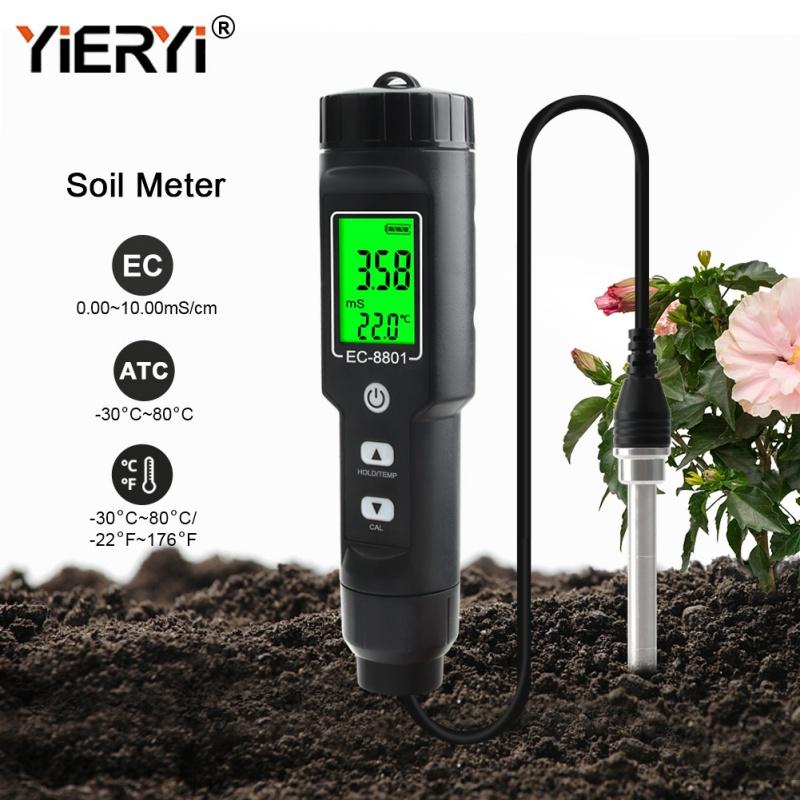 Yieryi EC/TEMP Тестер почвы 0,00-10,00 МСм/см Ручной цифровой садовый измеритель почвы Тестер Инструменты для горшечных растений Садоводство Сельское хозяйство Ферма
Yieryi EC/TEMP Тестер почвы 0,00-10,00 МСм/см Ручной цифровой садовый измеритель почвы Тестер Инструменты для горшечных растений Садоводство Сельское хозяйство Ферма