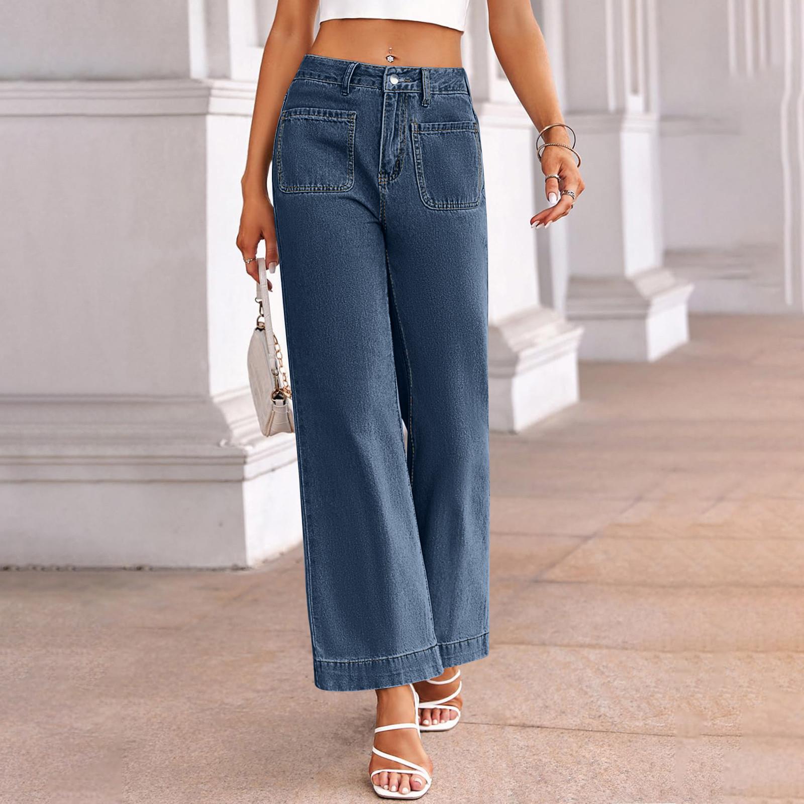 Женские однотонные повседневные модные джинсы с карманами XL темно-синий
Женские однотонные повседневные модные джинсы с карманами XL темно-синий