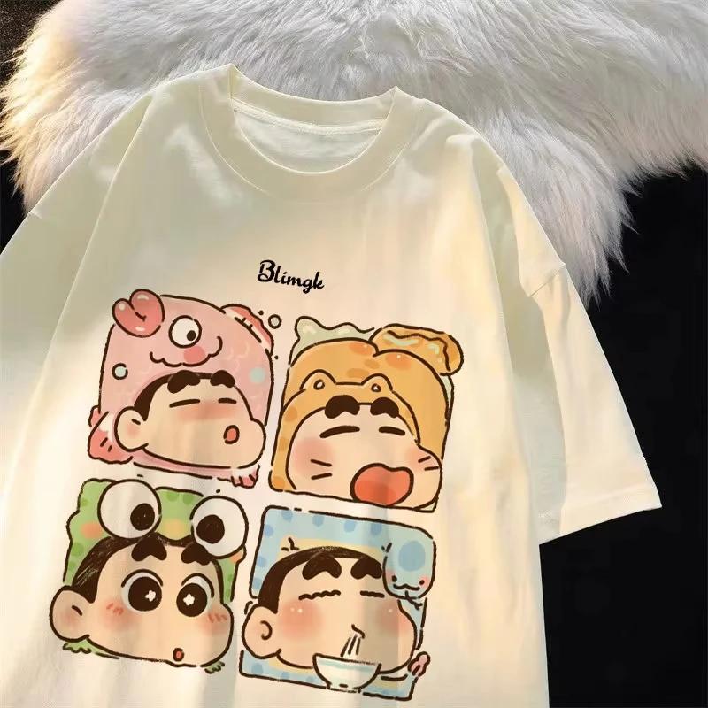2026 New Cute Cartoon Crayon Shin-chan Pure Cotton Short Sleeve T-Shirt for Women Fashionable Trendy Style Crew Neck Fashion Top S
2026 New Cute Cartoon Crayon Shin-chan Pure Cotton Short Sleeve T-Shirt for Women Fashionable Trendy Style Crew Neck Fashion Top S