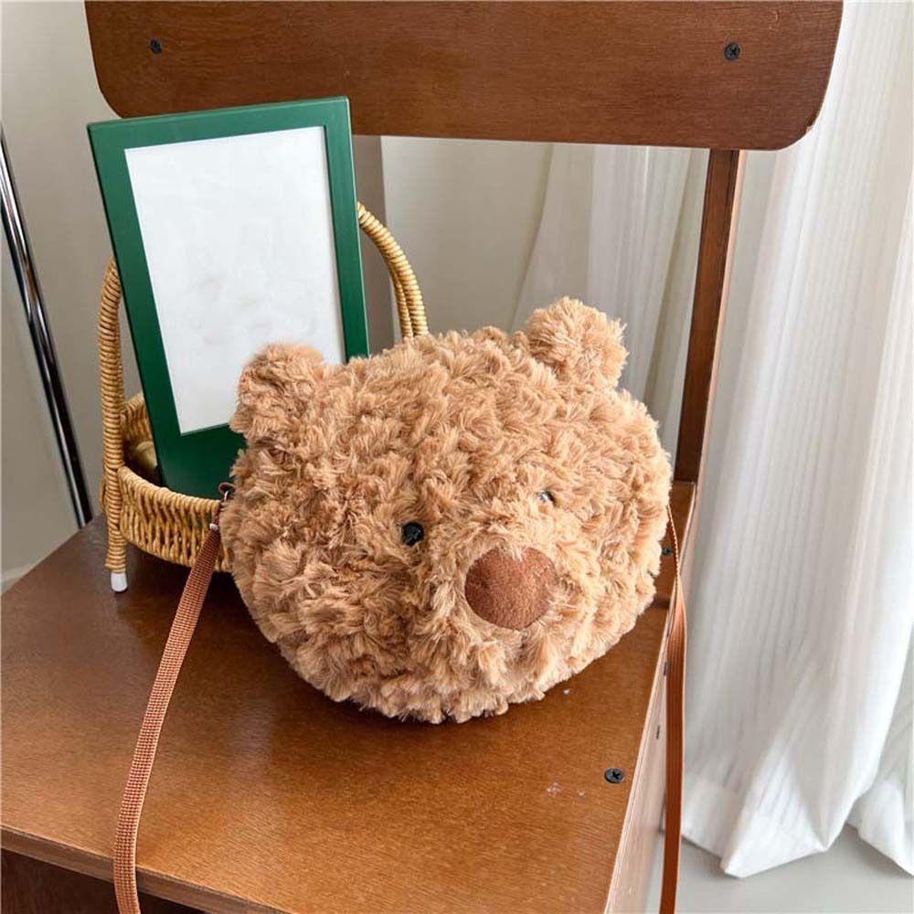 Round Cartoon Shoulder Bag Large Capacity Stuffed Doll Bag Plush Bear Crossbody Bag Streetwear
Round Cartoon Shoulder Bag Large Capacity Stuffed Doll Bag Plush Bear Crossbody Bag Streetwear