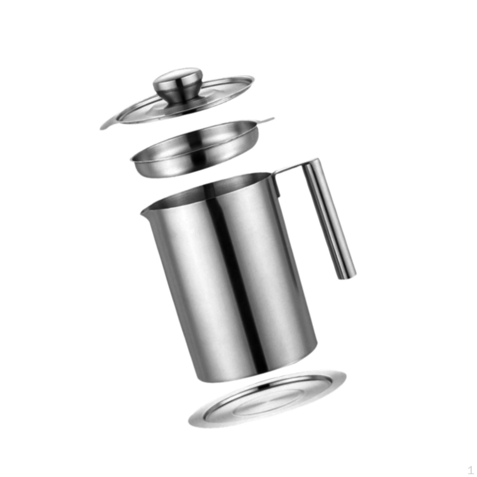 Контейнер для жира с мелкоячеистым ситом, сепаратор для хранения растительного масла, удобная ручка 1.2L
Контейнер для жира с мелкоячеистым ситом, сепаратор для хранения растительного масла, удобная ручка 1.2L