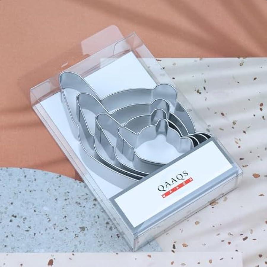 Набор формочек для печенья «Чайник» 5 дюймов 4 дюйма 3 дюйма 2 дюйма 4 штуки Формочки для печенья в форме чайника Формы из нержавеющей стали United States