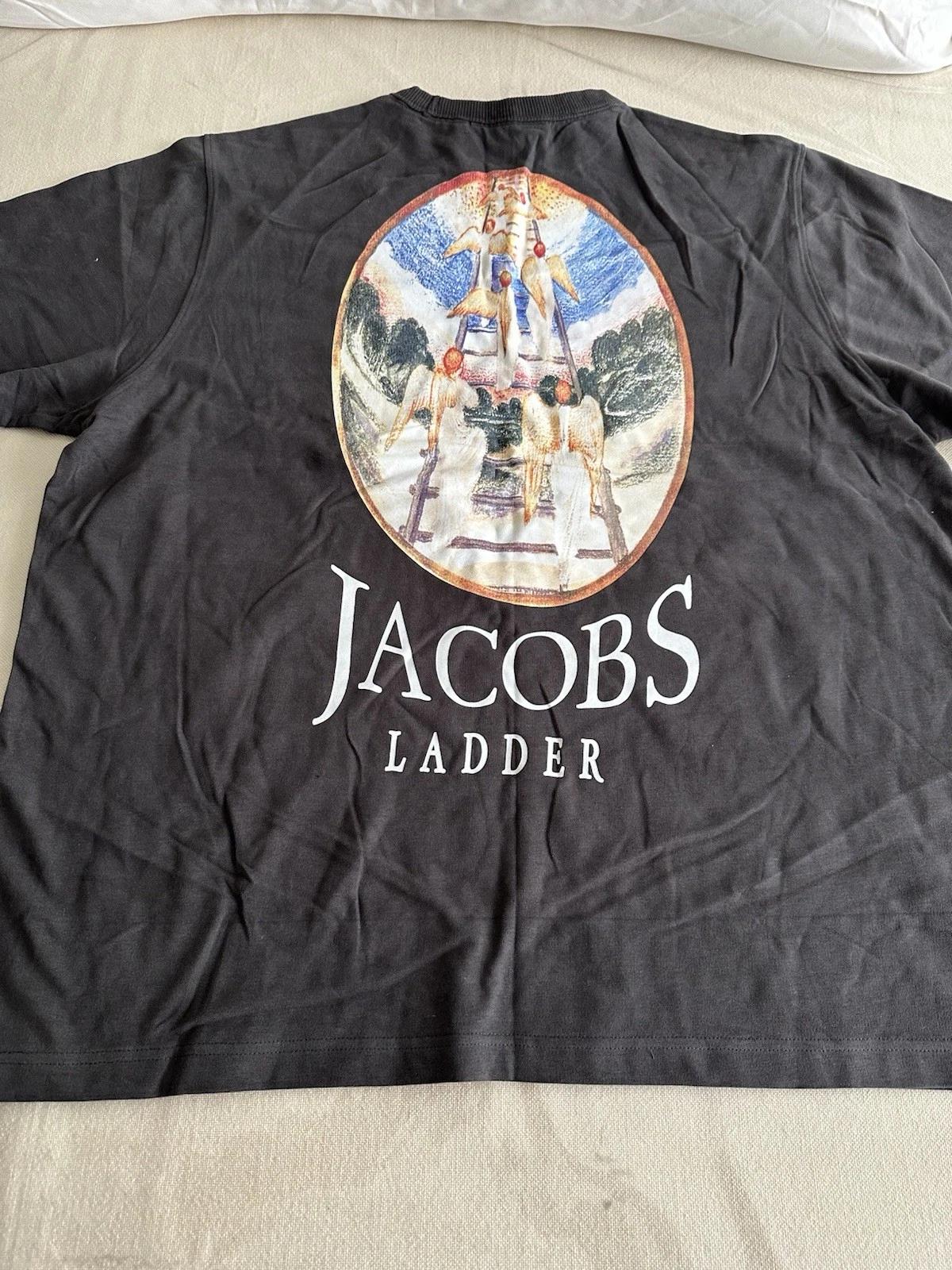 Graphic Print Of Jacob’s Ladder, Angels On Black 100% Cotton T-shirt Mens Tees Top M
Graphic Print Of Jacob’s Ladder, Angels On Black 100% Cotton T-shirt Mens Tees Top M
