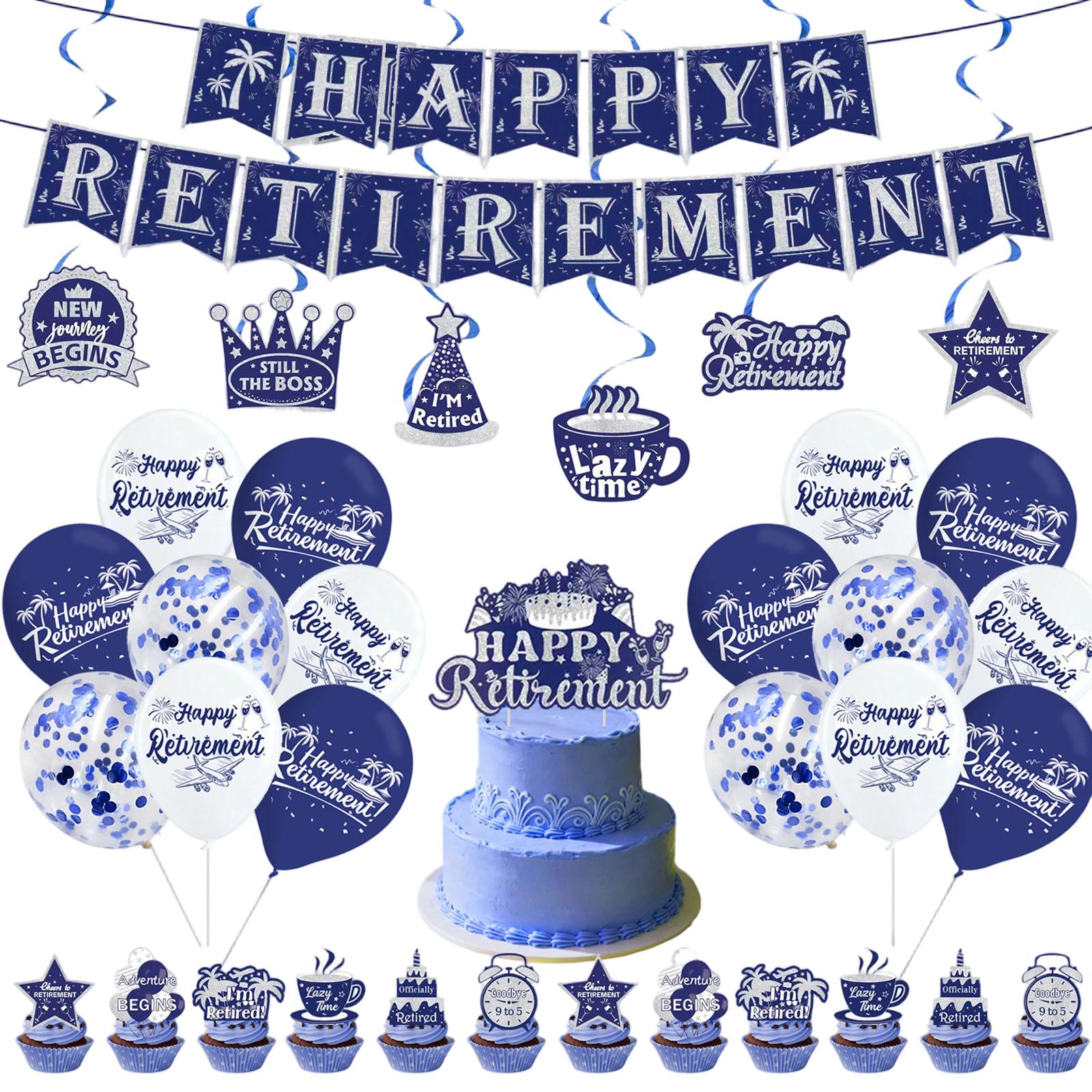 Blue Retirement Party Supplies Decoration Flag Set Blue Retirement Paper Flower Ball Background Arrangement One Size
Blue Retirement Party Supplies Decoration Flag Set Blue Retirement Paper Flower Ball Background Arrangement One Size