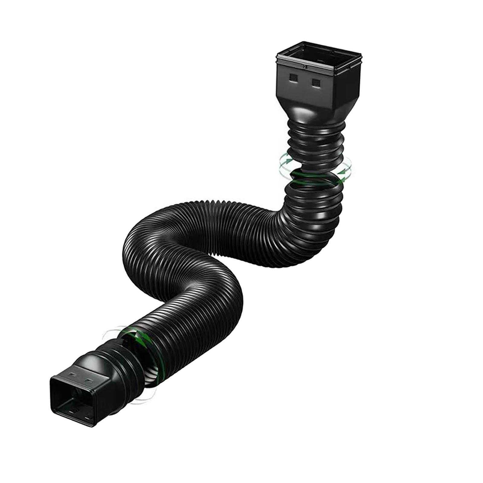 Rain Gutter Downspout Extender Flexible Drain Downspout Extender for Rainwater Drain Extension Tube Telescopic Pipe чорний
Rain Gutter Downspout Extender Flexible Drain Downspout Extender for Rainwater Drain Extension Tube Telescopic Pipe чорний