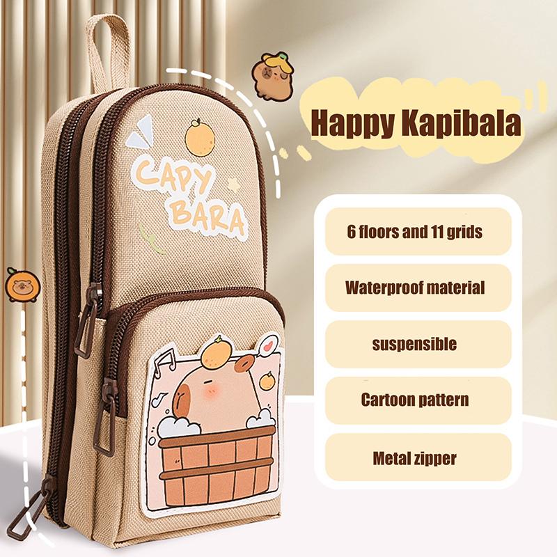 Cute Cartoon Capybara Pencil Case Unique Large Capacity Pencil Bag Aesthetic Stationery Durable Zipper Pencil Pouch
Cute Cartoon Capybara Pencil Case Unique Large Capacity Pencil Bag Aesthetic Stationery Durable Zipper Pencil Pouch