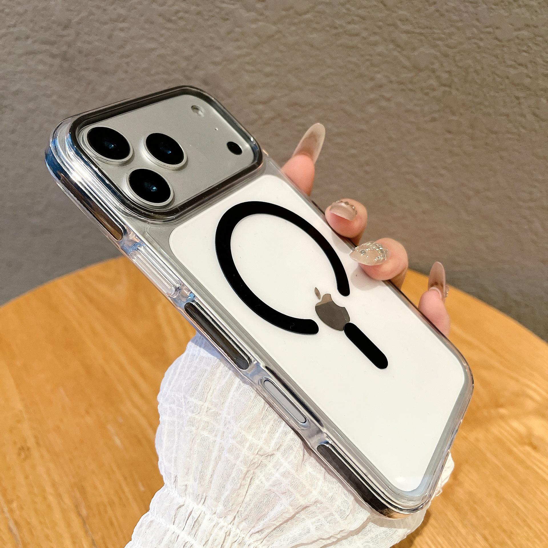 Magnetic Phone Case for iPhone 17 PM: Transparent Lens Frame & Anti-Slip for Apple 16 Pro Max, 15 Pro. iPhone 17 Pro Max
Magnetic Phone Case for iPhone 17 PM: Transparent Lens Frame & Anti-Slip for Apple 16 Pro Max, 15 Pro. iPhone 17 Pro Max