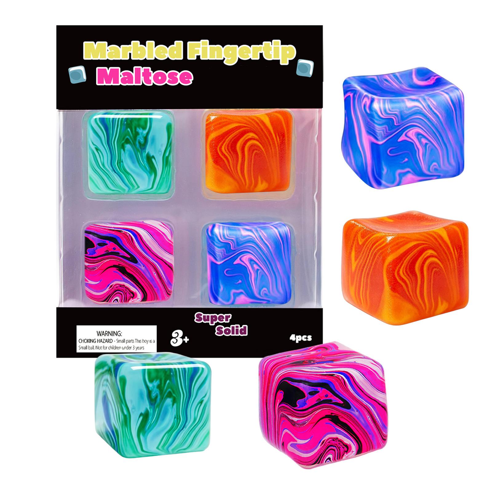 Marbled Fingertip Maltose Sensory Squeeze Cube Set of 4 Pieces for Stress Relief and Tactile Play Suitable for Children and Adults One Size білий
Marbled Fingertip Maltose Sensory Squeeze Cube Set of 4 Pieces for Stress Relief and Tactile Play Suitable for Children and Adults One Size білий