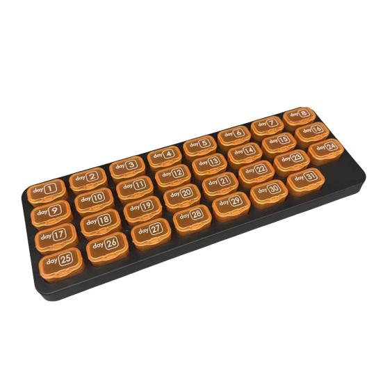 Monthly Pill Organizer 31 Day Portable Travel Pill Box with Numbered Compartments Easy Open Pill Case for Daily Medication And Supplement помаранчевий
Monthly Pill Organizer 31 Day Portable Travel Pill Box with Numbered Compartments Easy Open Pill Case for Daily Medication And Supplement помаранчевий