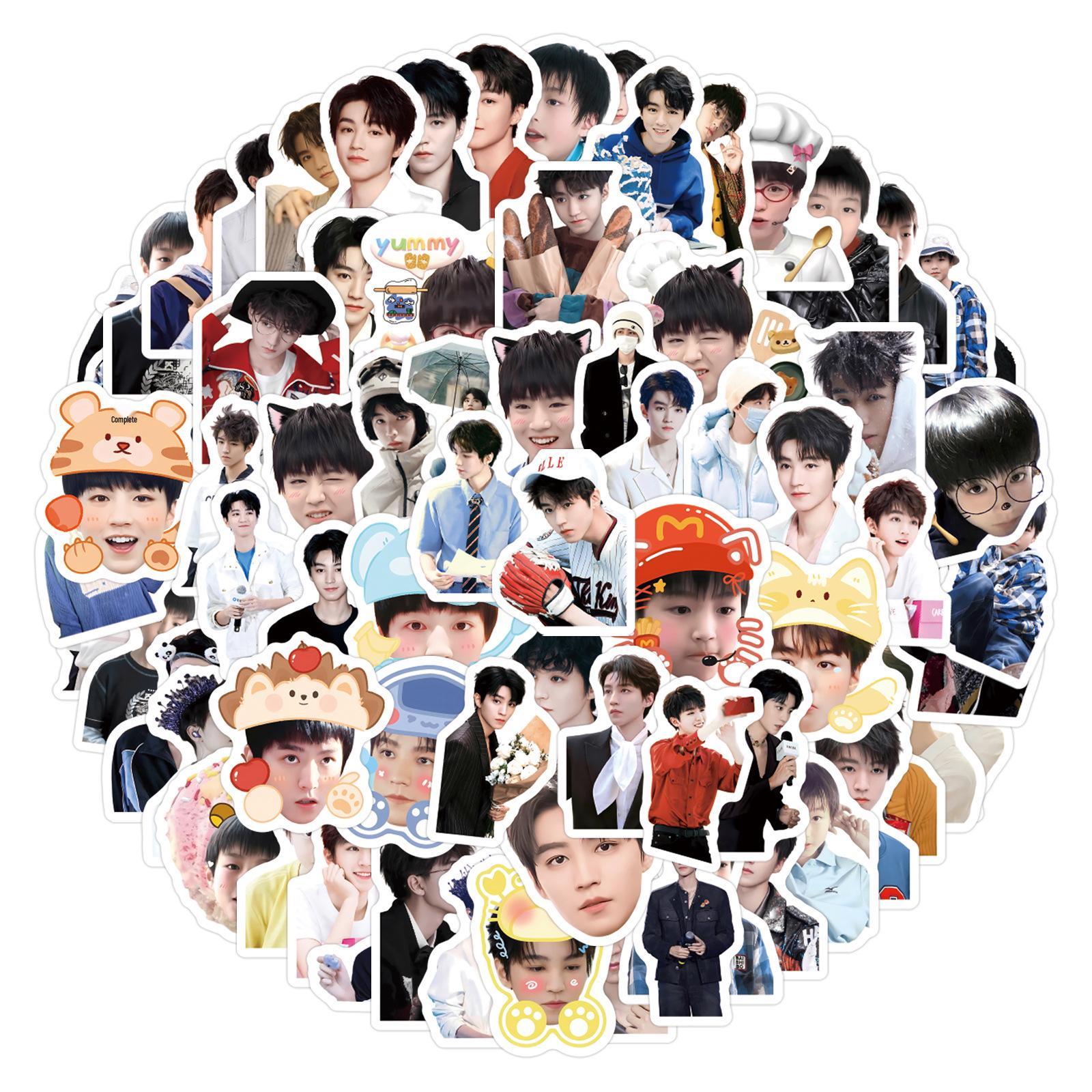 105 New Wang Junkai Celebrity Graffiti Stickers for Skateboards & Notebooks - Cartoon Style
105 New Wang Junkai Celebrity Graffiti Stickers for Skateboards & Notebooks - Cartoon Style