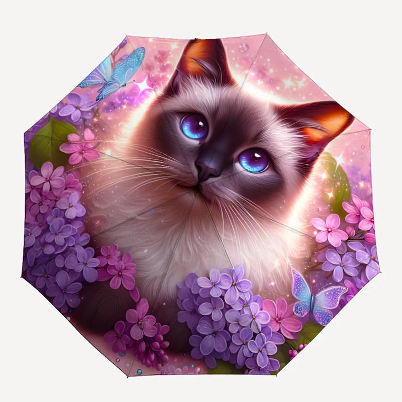1pc Cat Flowers Butterfly Automatic Open/Close Umbrella with Windproof, 8-Rib Sturdy Canopy, , Outdoor Accessory, Ideal for Gifts yy251117096
1pc Cat Flowers Butterfly Automatic Open/Close Umbrella with Windproof, 8-Rib Sturdy Canopy, , Outdoor Accessory, Ideal for Gifts yy251117096