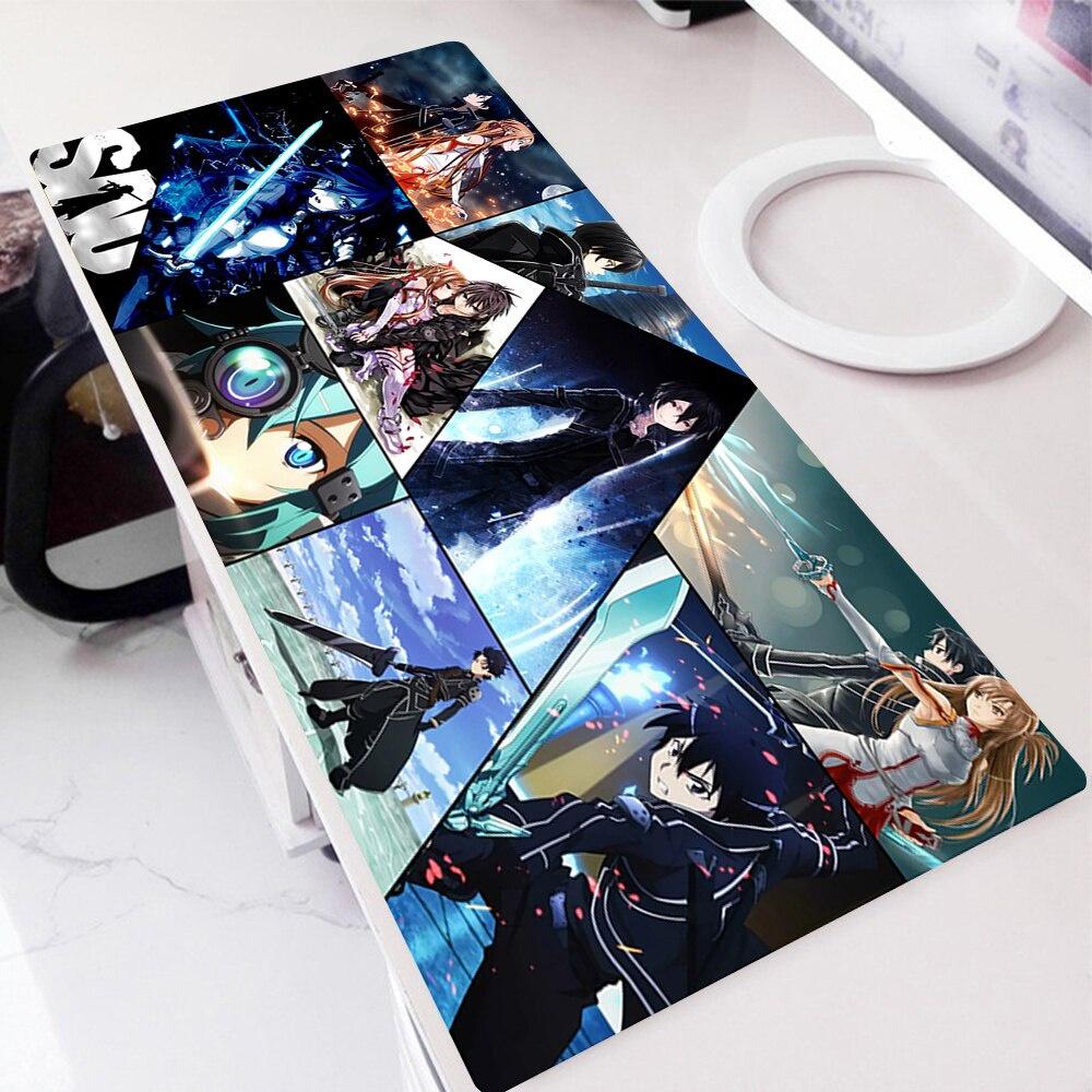 Большой коврик для мыши Sword Art Online Gaming, резиновый противоскользящий геймерский компьютерный коврик для мыши, ковер для клавиатуры, настольный коврик, аксессуары для ПК
Большой коврик для мыши Sword Art Online Gaming, резиновый противоскользящий геймерский компьютерный коврик для мыши, ковер для клавиатуры, настольный коврик, аксессуары для ПК