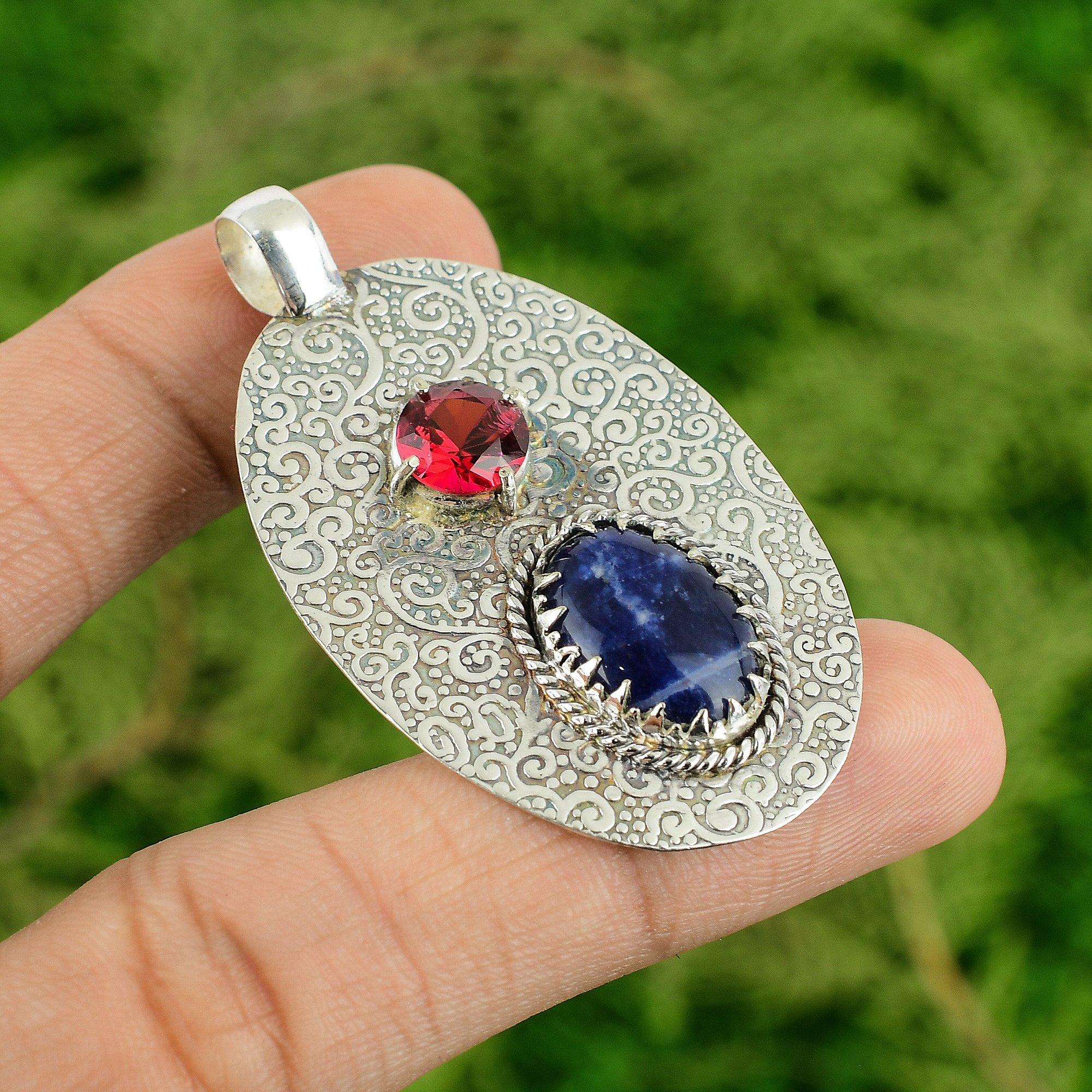 Daughters Day Sale Sodalite Gemstone Rubellite Sterling Silver Birthday Pendant
Daughters Day Sale Sodalite Gemstone Rubellite Sterling Silver Birthday Pendant