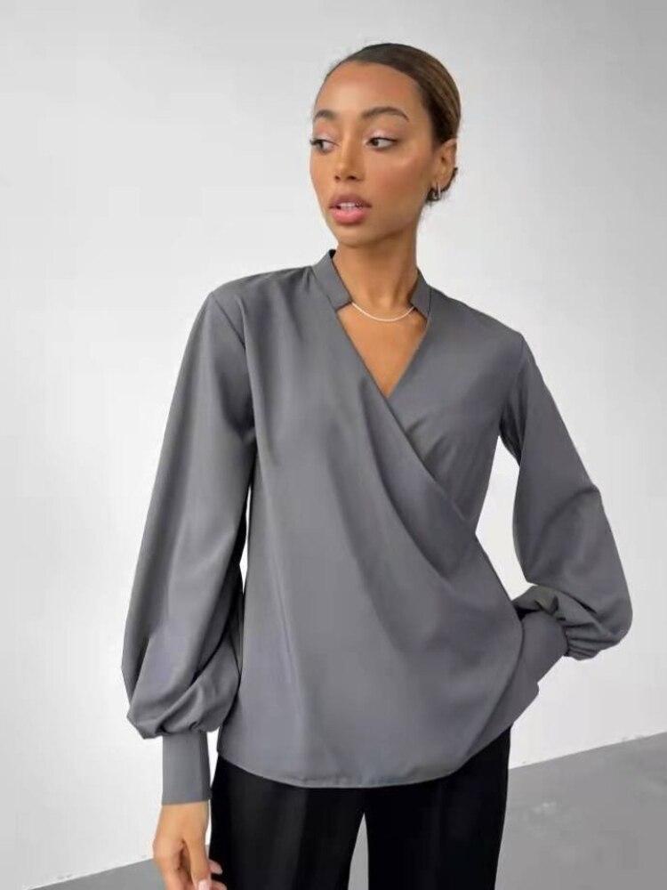 blusas mujer de moda 2022, летний топ, женские рубашки, женская зелено-белая рубашка, блузки, топы, шикарная женская блузка с длинными рукавами L серый
blusas mujer de moda 2022, летний топ, женские рубашки, женская зелено-белая рубашка, блузки, топы, шикарная женская блузка с длинными рукавами L серый