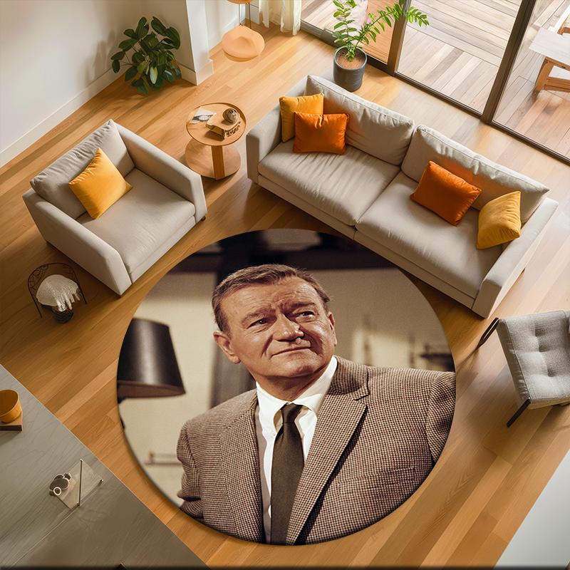 1pc John Wayne Round carpet Painted Printed circular carpet, home door mat, outdoor travel protection carpet 80x80cm( 31x31in)
1pc John Wayne Round carpet Painted Printed circular carpet, home door mat, outdoor travel protection carpet 80x80cm( 31x31in)