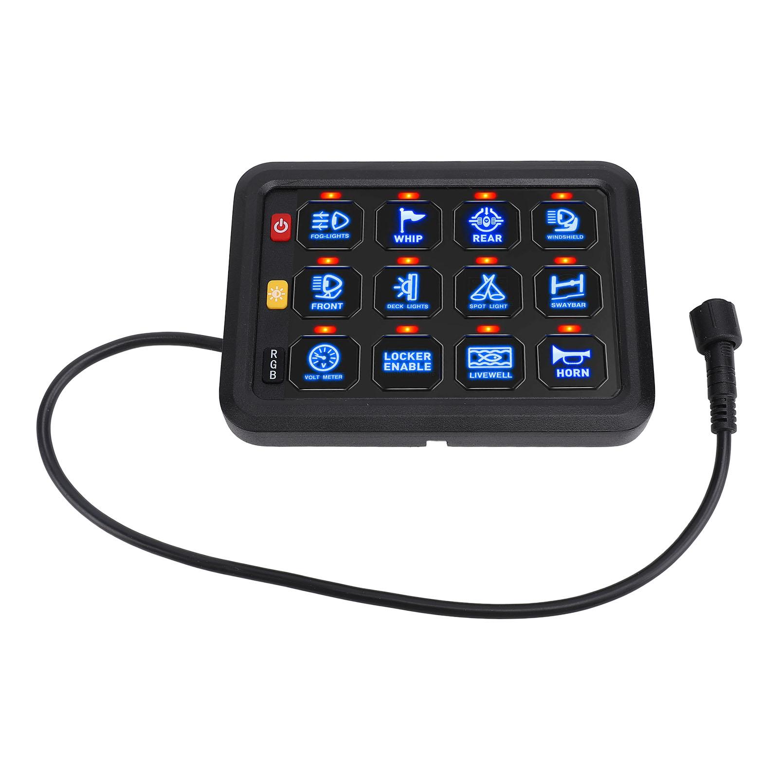 RGB 12-позиционная панель переключателей 12В 24В 80А 960Вт 1920Вт RGB с регулируемой яркостью синей подсветкой Панель переключателей с сенсорным управлением Блок реле переключателей для
RGB 12-позиционная панель переключателей 12В 24В 80А 960Вт 1920Вт RGB с регулируемой яркостью синей подсветкой Панель переключателей с сенсорным управлением Блок реле переключателей для