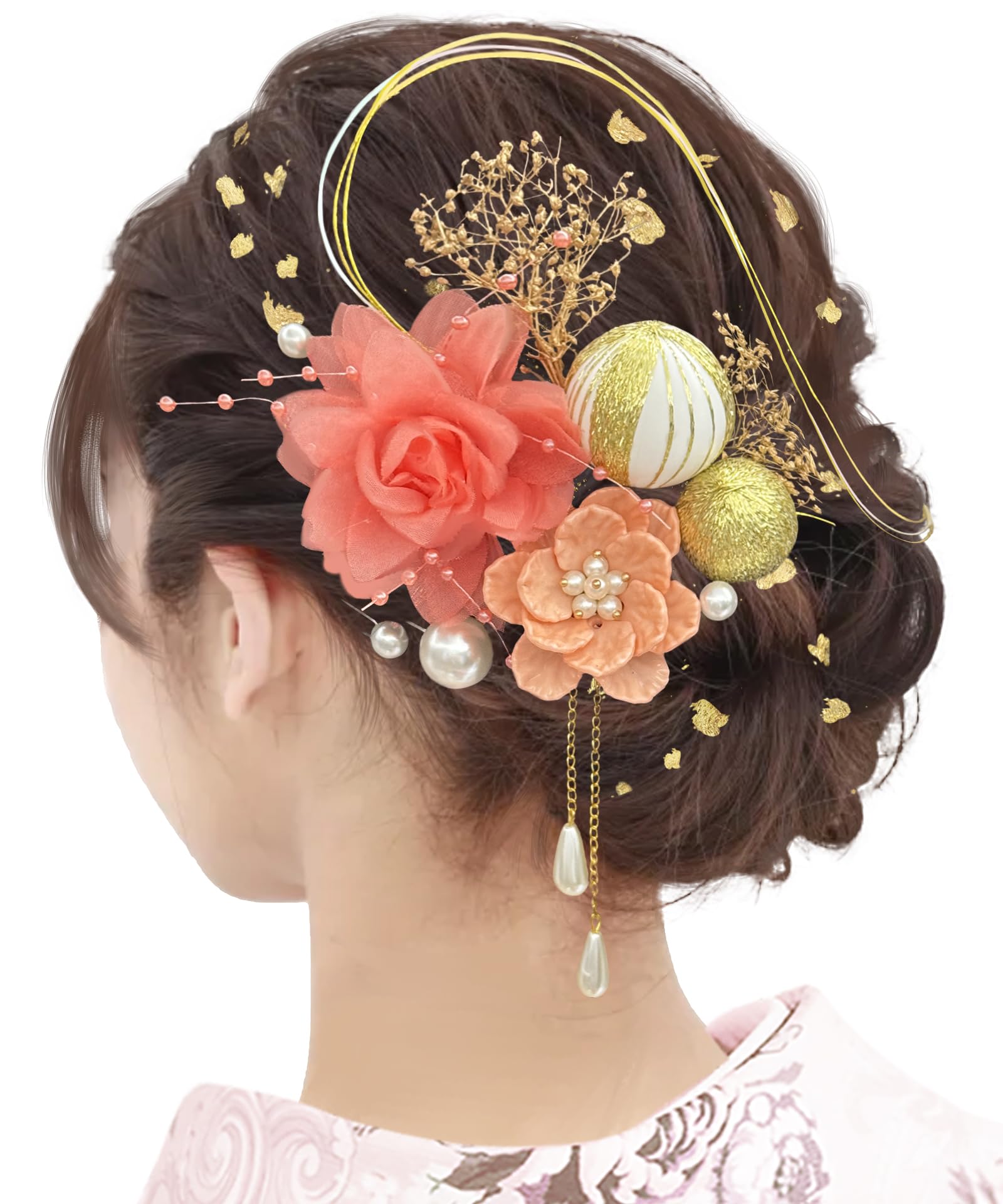 Baramoly Hair Ornament for and Features Japanese and Perfect for Entrance and Cute and Voluminous Dried Flower Hair Ornament Set for Women and Red
Baramoly Hair Ornament for and Features Japanese and Perfect for Entrance and Cute and Voluminous Dried Flower Hair Ornament Set for Women and Red