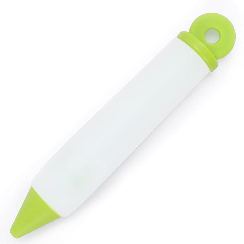 Силиконовая ручка для украшения торта с 4 наконечниками — инструмент для самостоятельного создания надписей на печенье и выпечки