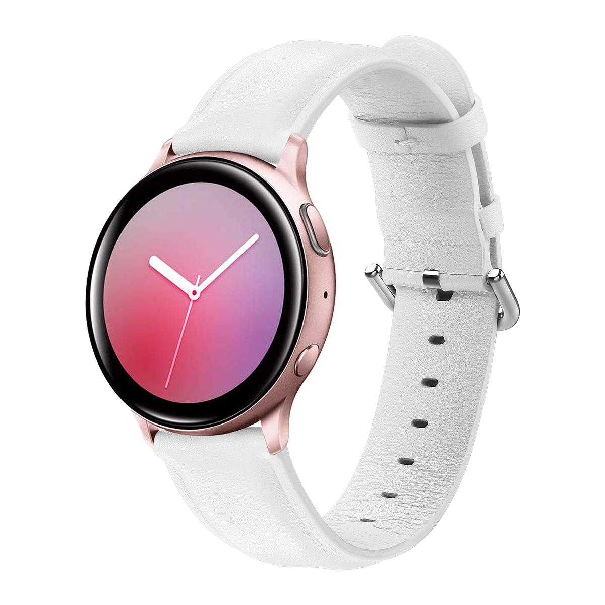 20mm Top Genuine Leather Smart Watch Strap Replacement for Samsung Galaxy Watch4 Classic 46mm 42mm/Watch4 44mm 40mm/Watch Active2 44mm White
20mm Top Genuine Leather Smart Watch Strap Replacement for Samsung Galaxy Watch4 Classic 46mm 42mm/Watch4 44mm 40mm/Watch Active2 44mm White
