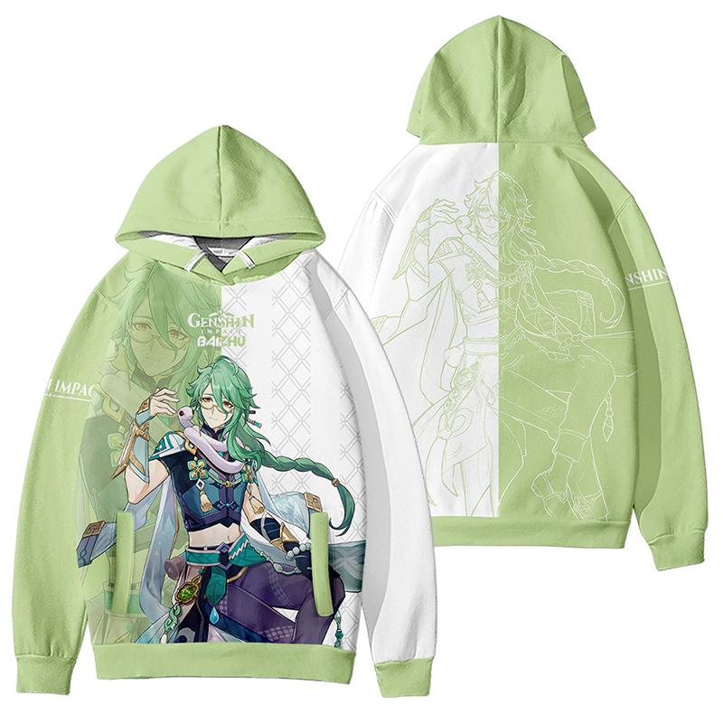 Аниме Genshin Impact, мужские и женские толстовки, осенний повседневный пуловер, пот, модная толстовка в стиле хип-хоп, одежда
Аниме Genshin Impact, мужские и женские толстовки, осенний повседневный пуловер, пот, модная толстовка в стиле хип-хоп, одежда