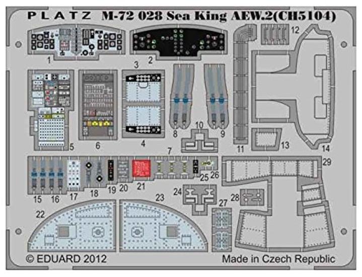 Вертолет раннего предупреждения Королевского флота Platts Westland Sea King с детализацией и травлеными деталями 1/72 AEW.2
Вертолет раннего предупреждения Королевского флота Platts Westland Sea King с детализацией и травлеными деталями 1/72 AEW.2