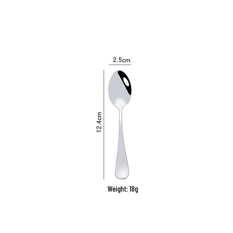 Sturdy Stainless Steel Cutlery Set: Adult & Student Spoons, Steak Knife, Fork, Dessert & Coffee Spoon, Fruit Fork
Sturdy Stainless Steel Cutlery Set: Adult & Student Spoons, Steak Knife, Fork, Dessert & Coffee Spoon, Fruit Fork