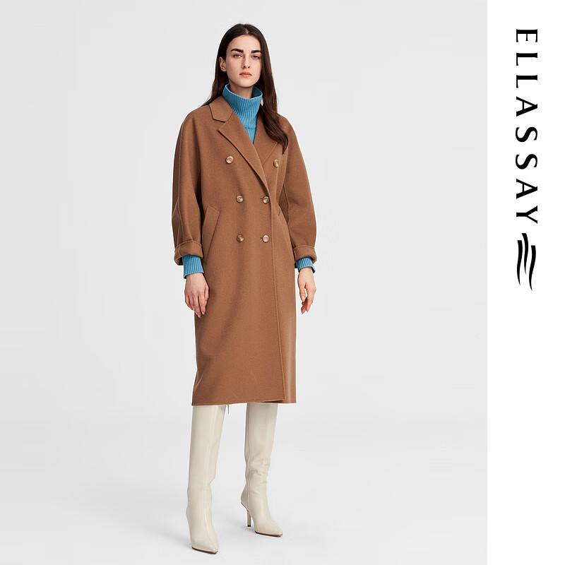 ELLASSAY Women s Merino Wool Double-Breasted Coat L
ELLASSAY Women s Merino Wool Double-Breasted Coat L