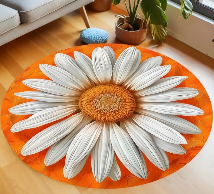 Black Gold Daisy Round Area Rug with Ornate Border Vintage Style Soft Fluffy Luxury Living Room Bedroom 40x40cm
Black Gold Daisy Round Area Rug with Ornate Border Vintage Style Soft Fluffy Luxury Living Room Bedroom 40x40cm