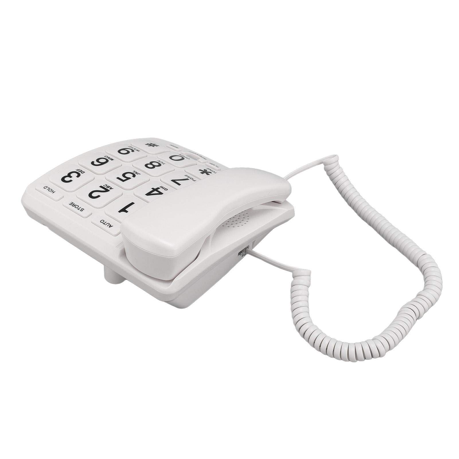 Проводной телефон с большой кнопкой, функцией быстрого набора без помощи рук, памятью номеров, стационарным телефоном для пожилых людей
Проводной телефон с большой кнопкой, функцией быстрого набора без помощи рук, памятью номеров, стационарным телефоном для пожилых людей