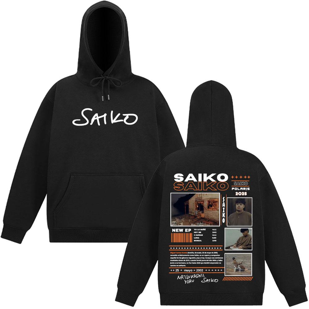 Rapper SAIKO Tour 2025 Album Graphic Hoodie Men Women Hip Hop Fashion Pullover Long-sleeved Casual Hip-hop Fleece Sweatshirt Top 3XL
Rapper SAIKO Tour 2025 Album Graphic Hoodie Men Women Hip Hop Fashion Pullover Long-sleeved Casual Hip-hop Fleece Sweatshirt Top 3XL