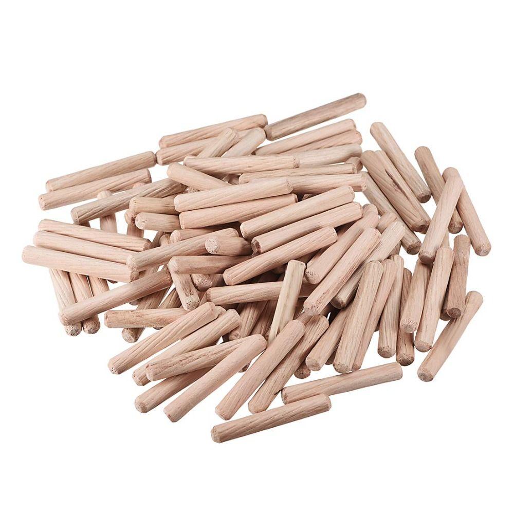 50Pcs Round Wooden Dowel Pins Dowels Rods Portable Kiln Dried Fluted Beveled Hardwood Crafts
50Pcs Round Wooden Dowel Pins Dowels Rods Portable Kiln Dried Fluted Beveled Hardwood Crafts