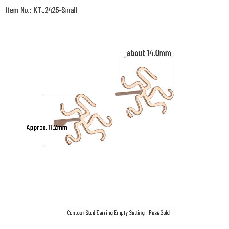 925 Sterling Silver Irregular Stud Earring Mounts for DIY Jade & Pearl Jewelry
925 Sterling Silver Irregular Stud Earring Mounts for DIY Jade & Pearl Jewelry