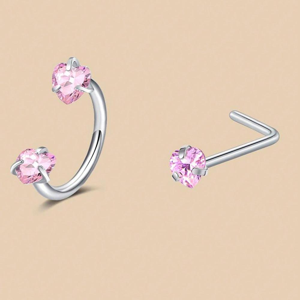 6/2pcs Horseshoe Nose Rings With L-Shape Nose Stud, Stainless Steel Rianbow CZ Nose Ring,, Lip Eyebrow Helix Ear Piercing 18G 1.0mm&Geometric&Nose Rings & Studs&Face
6/2pcs Horseshoe Nose Rings With L-Shape Nose Stud, Stainless Steel Rianbow CZ Nose Ring,, Lip Eyebrow Helix Ear Piercing 18G 1.0mm&Geometric&Nose Rings & Studs&Face