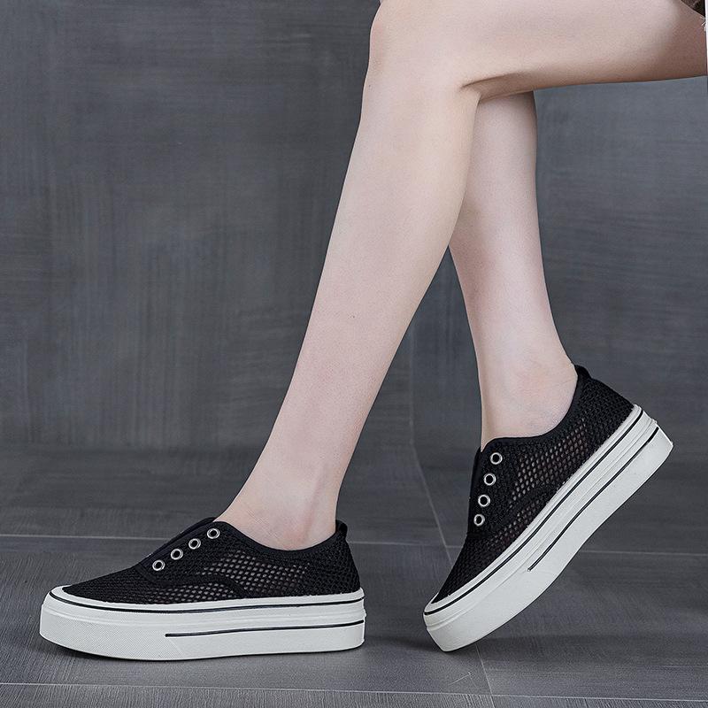 спортивная обувь на толстой подошве из сетки, женская летняя новая полая дышащая сетчатая обувь, универсальные повседневные лоферы, белая обувь 40 чёрный
спортивная обувь на толстой подошве из сетки, женская летняя новая полая дышащая сетчатая обувь, универсальные повседневные лоферы, белая обувь 40 чёрный