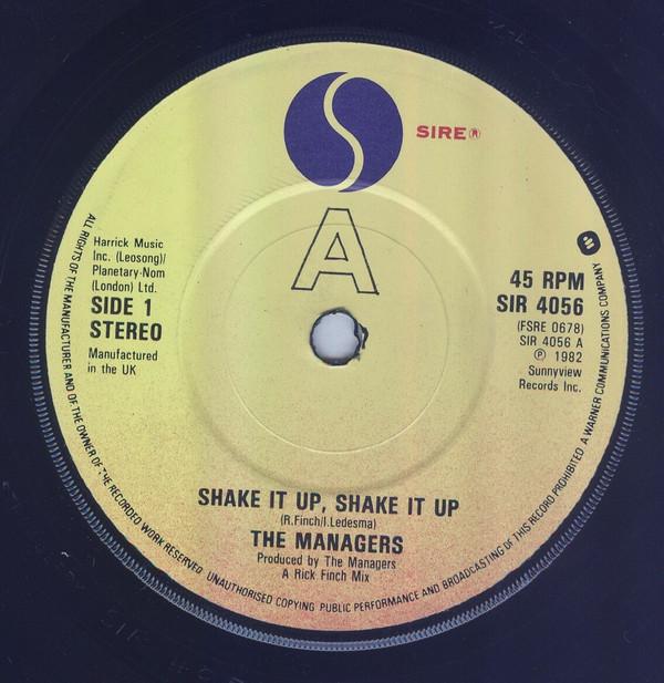 7inch Record MANAGERS Shake It Up Shake It Up SIR4056 Sire 1982 UK SoulFunk Used
7inch Record MANAGERS Shake It Up Shake It Up SIR4056 Sire 1982 UK SoulFunk Used